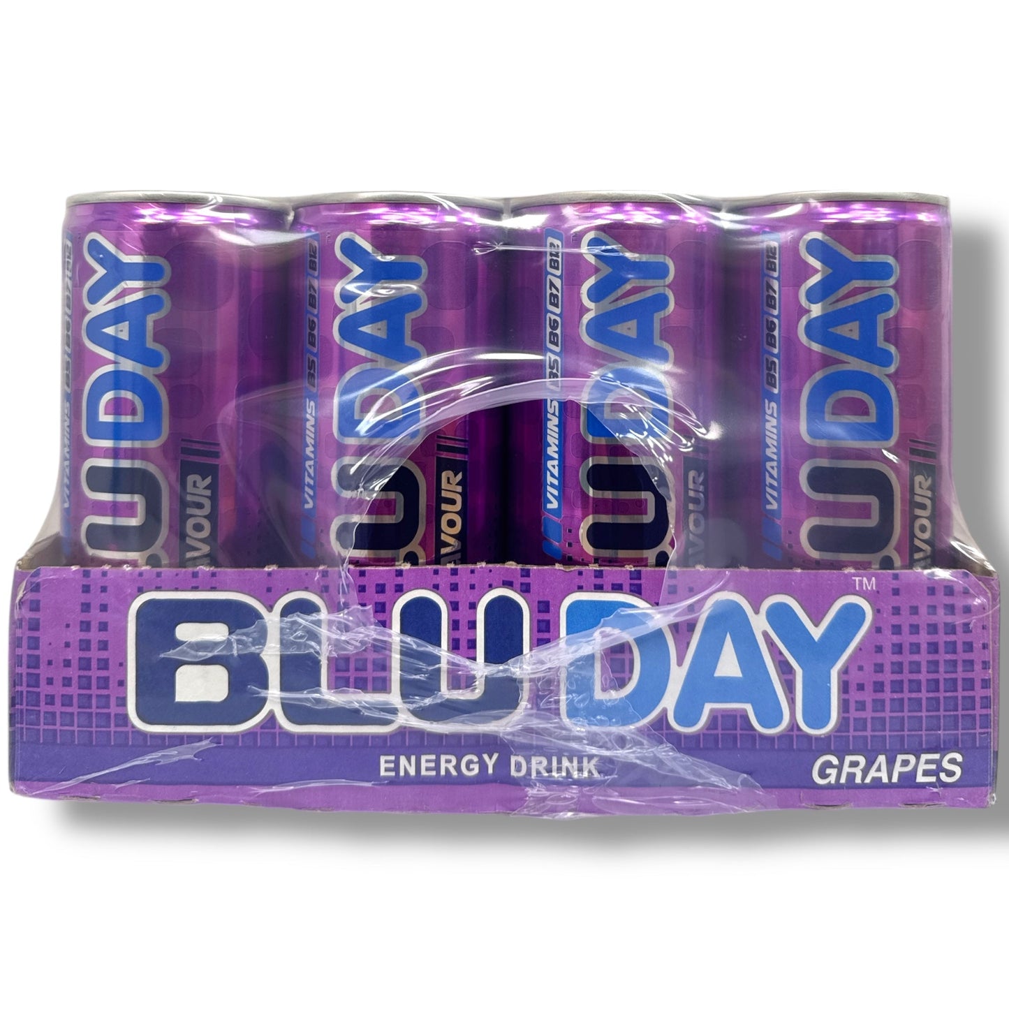 Blu Day Grapes Energy Drink 24-Pack - Healthy Energy Drinks Wholesale Price