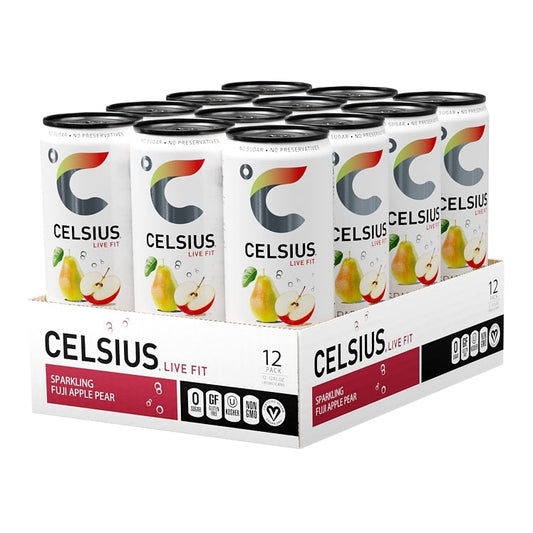 Celsius Fuji Apple Pear Sparkling Energy Drink - 12 Fl Oz Can