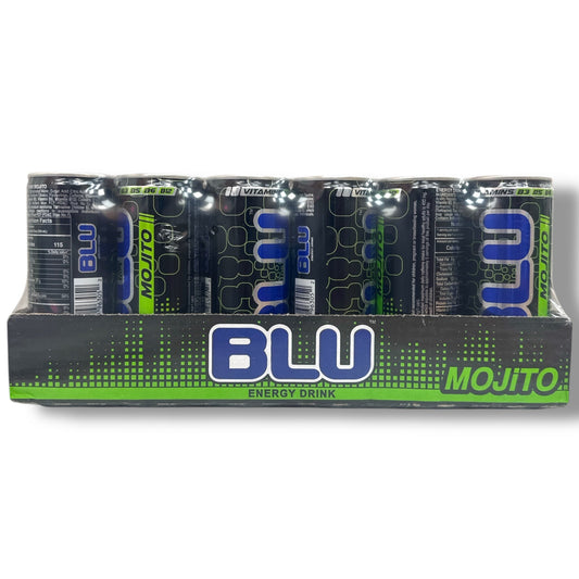 Blu Mojito Palestinian Energy Drink 24 Pack - Refreshing Flavors for Energy Boost