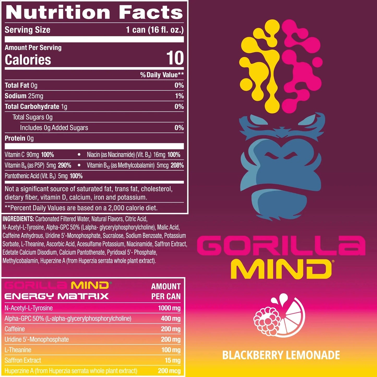 Gorilla Mind Energy Drink